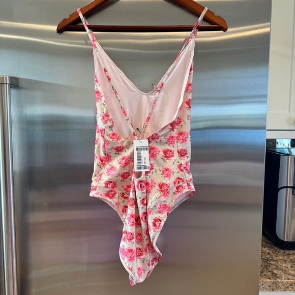 NWT LoveShackFancy Shailee One Piece Swimsuit Bathing suit Rose floral swimwear - Picture 7 of 16